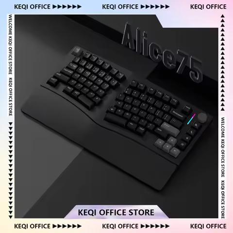 Feker Alice75 Mechanical Keyboard Kits Aluminum Hot Swap Bluetooth Gaming Keyboards Ergonomics Custo