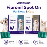 Wervic Fipronil Spot-On solution for tick and flea fipronil for dogs fipronil spray quick action