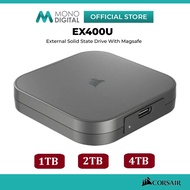 CORSAIR EX400U USB ETERNAL SSD PORTABLE USB TYPE C STORAGE DATA SPEED UP TO 4000MB/S EXTERNAL SOLID 