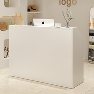 White cashier counter/80-120cmcashier bar counter/company receptioncounter desk/beauty shop Cashier 