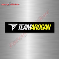 Arogan team sticker, long Arogan team sticker