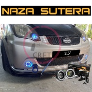 SC537 Naza Sutera Lampu Sport Fog Lights Foglamp Fog Lamp Kereta Ring Car COB LED Angel Eagle Eyes