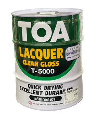 TOA ทีโอเอ แลคเกอร์เงา T5000  แลคเกอร์ด้าน T5500 แลคเกอร์แซนดิ้ง T5555 ทินเนอร์เบอร์ 71 TOA ขนาด 5GL