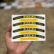 TAKASAGO EXCEL asia rim stickers and rims
