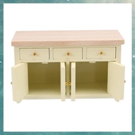 G81:12 Furniture Miniature Kitchen Sideboard Living Room Cabinet Closet Shelf 3 Drawer 2 Door Consol