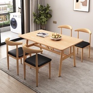 Light luxury and simple household dining table, simple rental house dining table chair, leisure restaurant dining table