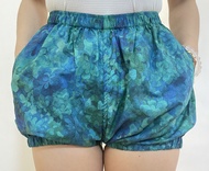 Yoga Shorts Pure Cotton Iyengar Floral Print Fresh Colorful Pants with Pockets Fashion Tape Leg Adju
