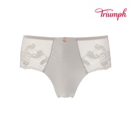Triumph-FLORALE Rose Lily Series Mid-Waist Flat Pants M-EEL Soft Gray|87R2488 QK