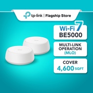 TP-Link BE5000 WiFi 7 Whole Home AI-Driven Mesh WiFi Router with Homeshield Deco BE25 (1 / 2 / 3 Pac