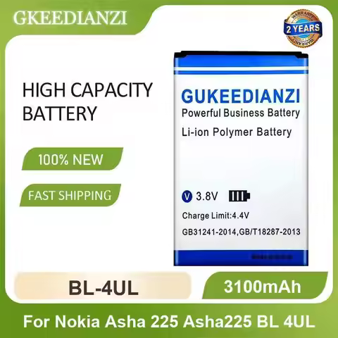 BL-4UL Mobile Phone Battery For Nokia Asha 225 Asha225 BL 4UL 3100mAh High Capacity