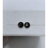 Gmmissy Golden obsidian silver925 earring 金曜石纯银925耳钉B
