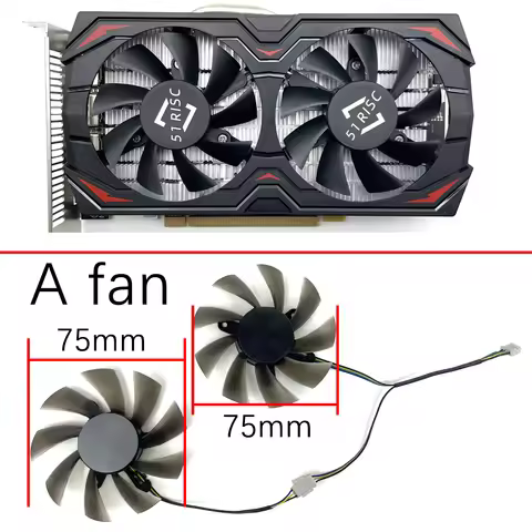 Cooling Fan For 51RISC Video Card AMD RX 580 8G 256Bit 2048SP video card fan 85mm 4pin