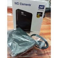 WD ELEMENTS USB 3.0 EXTERNAL HARD DRIVE - 500gb HDD/ 1tb