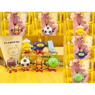 Rantai Kunci Bola Tampar Tenis Ragbi Bola Sepak Bola Keranjang PVC Kreatif Rantai Kunci Galas Mini H