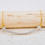 [ PCPY Jewelry ] สร้อยคอพร้อมจี้เพชรแท้ 💎 ทองคำแท้9K (ทอง37.5%) เพชรแท้น้ำ100 เบลเยี่ยมคัต [9KPN164]