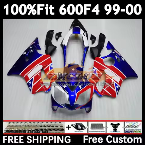 OEM Fairing For HONDA CBR600 F 4 CBR 600 FS 600F4 600CC 51No.97 blue red blk CBR600 F4 99 00 CBR600F