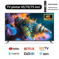 70 75 inch 4K Smart TV UHD 65" Voice Control Android TV 50 55 Inch Smart TV Bluetooth TV Google Play