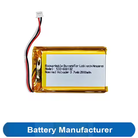 2000mAh 533-000132 Battery For Logitech G530 G533 G533S G933 G933S G935 G635 G633 Game Headset Headp