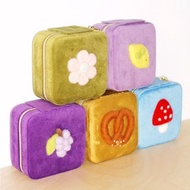 羊毛故事首飾盒雙層可愛收納盒便攜旅行耳環項鏈禮物