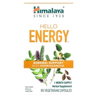 Himalaya Hello Energy, Adrenal Support with Ashwagandha, 60 Vegetarian Capsules