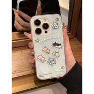 Puppy play on the edge of a girl Soft Case HP Samsung A55 5G A54 A35 A15 A04s A05s S24 Plus S23 S21 
