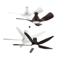 (Bulky)(FREE INSTALLATION)(Bundle) KDK E48GP + U60FW Ceiling Fan with Light (48 | 60-inch)