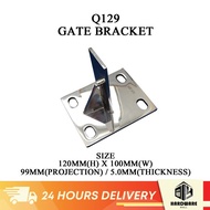 Stainless Steel 304 Gate Bracket Wall Plate Grill Grille Welding Braket Tapak Besi Telinga Pintu Pagar Bearing 大门片 DEB0