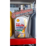 Oli Mesin Shell Helix Ultra 5W-30 1L Fully Synthetic – Mobil Bensin & Diesel Original