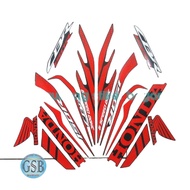 CBR 150R 2025 motorcycle striping sticker Std Black matte