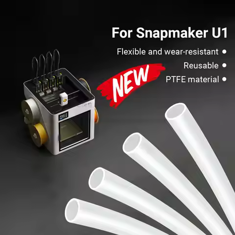 4.5mm ID 6mm PTFE Tube For Snapmaker U1 Length 650mm Flexible High Temp Resistant For 3D Printer PTF
