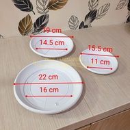 White Flower Pot Coaster Diameter 15 cm Diameter 19 cm Diameter 22 cm