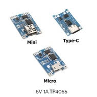 Micro Type-C Mini USB 5V 1A TP4056 18650 Lithium Battery Charger Module Board