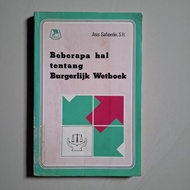 Alrushd Bookstore [100% ORIGINAL] Legal Book of Multiple Things about Burgerlijk Wetboek (BW) Asis S