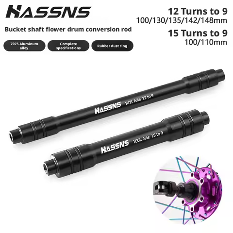 Bicycle Thru Axle To Quick Release Adapter 12mm 15mm to 9mm QR Skewer 12 to 10mm Aluminum Alloy MTB 