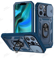 Tooach เคสที่มีห่วงสำหรับถือโทรศัพท์กล้องเลื่อน3 In 1เคสแข็งกันแรงกระแทกทหารสำหรับ iPhone 15 14 13 12 11 Pro Max XS XR X 8 7 Plus + SE 2020เคสโทรศัพท์หนาพร้อมฝาครอบป้องกันเลนส์คลุมทั้งหมด