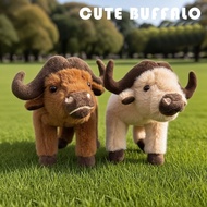 25cm Stuffed Toy Stimulated Buffalo Ox Plush Doll Toy Birthday Valentine Christmas Gift