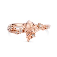 [U-TREASURE] U-TREASURE 【Kirby】 Goods Ring Twinkle Star Ring Silver (Pink Gold Coating) for Women Gi