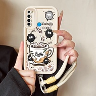 Case For Xiaomi Redmi Note 8 8 Pro 8T Summer Coffee Phone Silicone Shockproof Strap