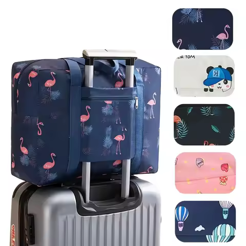 Portable Foldable Travel Duffle Bag Large Capacity Sports Gym Bag, Lightweight Carry on Luggage Duff