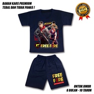 FREE FIRE BOYS' T-SHIRT SET / BOYS' SET AGED 0-10 YEARS / FREE FIRE CHILDREN'S CLOTHES