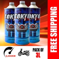 Tokyo 3x 1L Motorcycle Engine Oil Fully Synthetic 10W40 / 15W50 Minyak Motor Fully Synthetic