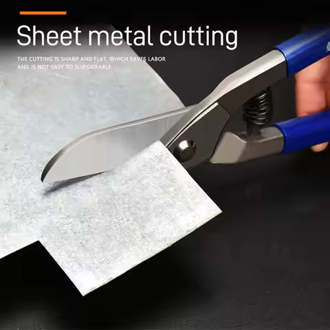 Metal Tin Snip Shear Scissors , 8/10/12 Inches Heavy Duty Metal Aluminum Sheet Metal Cutters Aviatio