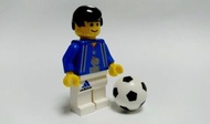 Lego Minifigs Soccer Player - 黑髮法國隊adidas球褲球員連足球 足球世界盃系列 奧運會