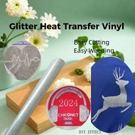 1 Cuộn Vinyl chuyển nhiệt dạng bọt lấp lánh/bóng lấp lánh/lấp lánh - Lấp lánh cho vải áo phông chuyể