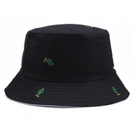 2020 New Green Cactus Embroidered Bucket Hats Men Women UV Protection Fishing Beach Caps Chapeau Femme Panama Hat 【JULY]