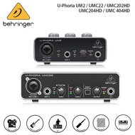 Behringer U-Phoria UM2 / UMC22 / UMC202HD / UMC204HD / UMC 404HD USB Audio Interface Pre amplifier S