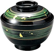 Fukui Craft 12024720 Maruyama Bowl, Green Bokashi Foil Drop