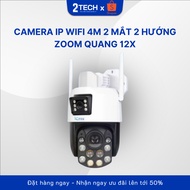 IQTEK 4M WIFI IP Camera 2 Eyes 2 Directions 12X Optical zoom Color Night Super Smart model IQW-IP4-2