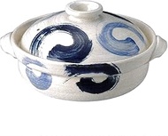 28-15465/2-977902 Earthenware Pot, Blue, No. 9, 11.0 inches (28 cm), 0.8 gal (2.8 L), Lightweight, D