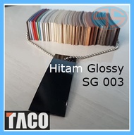 TACO Edging Warna HITAM 003G GLOSSY KILAP Hpl pelapis pinggir meja